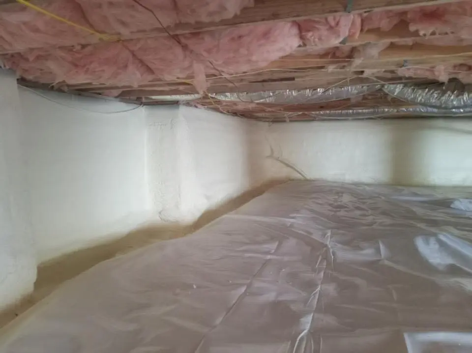 Crawl space encapsulation with closed-cell spray foam for Roof Maintenance in Eagle Lake